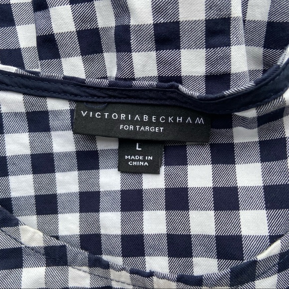 Victoria Beckham Dressy Checked Top size L - Picture 7 of 9